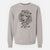 Christmas Lights Yuki the Poodle - Unisex Pigment Dyed Crew Sweatshirt