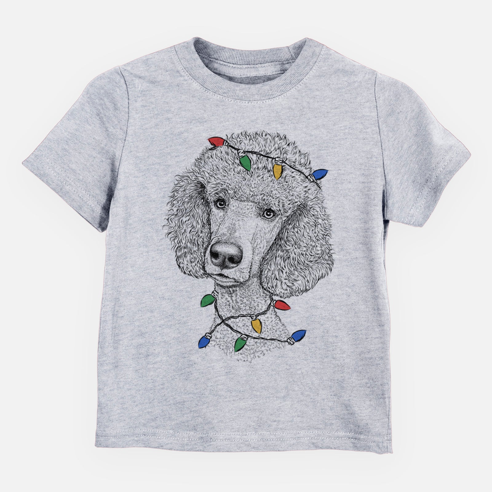 Christmas Lights Yuki the Poodle - Kids/Youth/Toddler Shirt