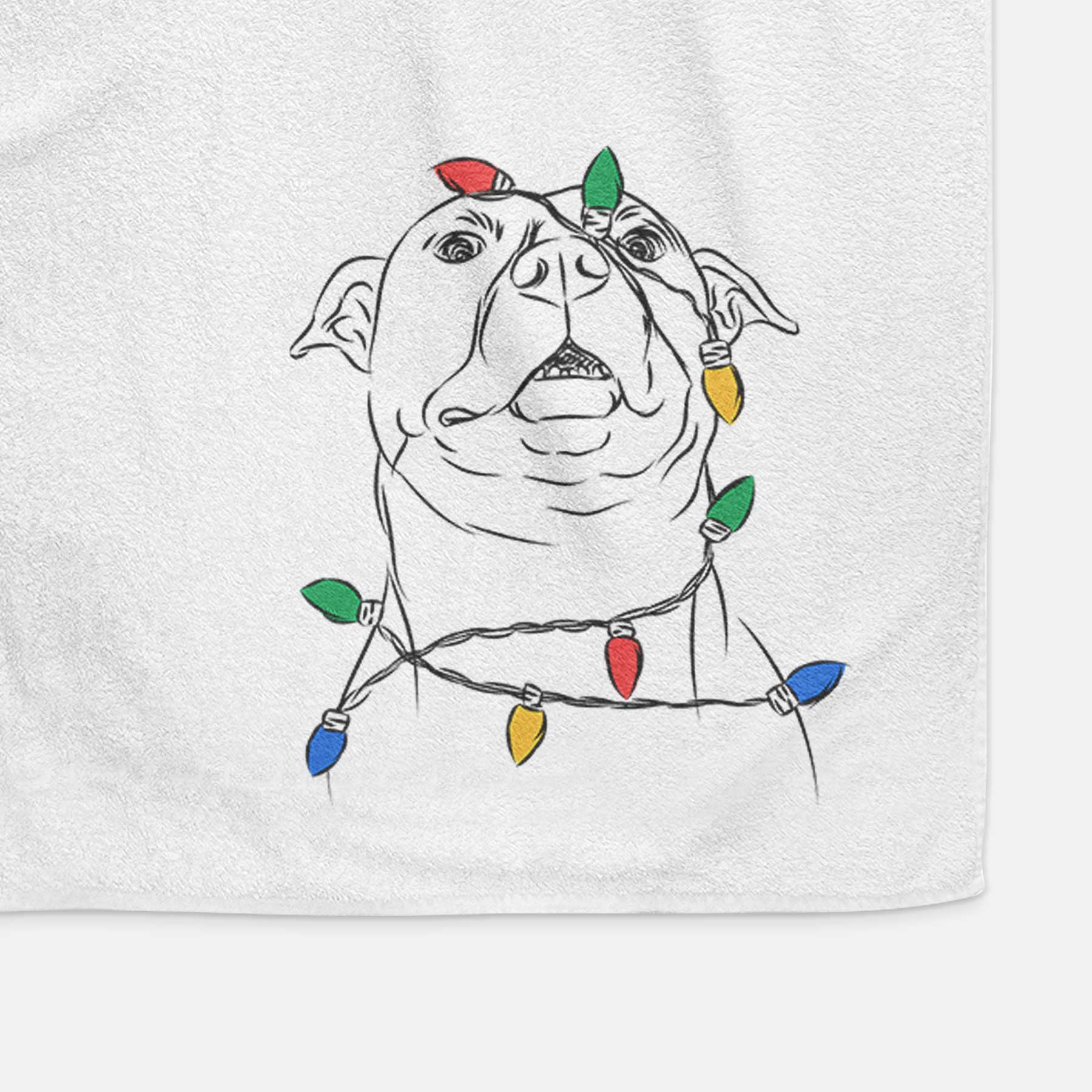 Zada the Pitbull Decorative Hand Towel