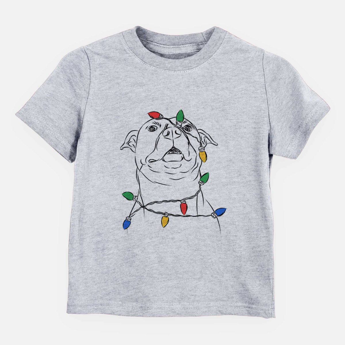 Christmas Lights Zada the Pitbull - Kids/Youth/Toddler Shirt