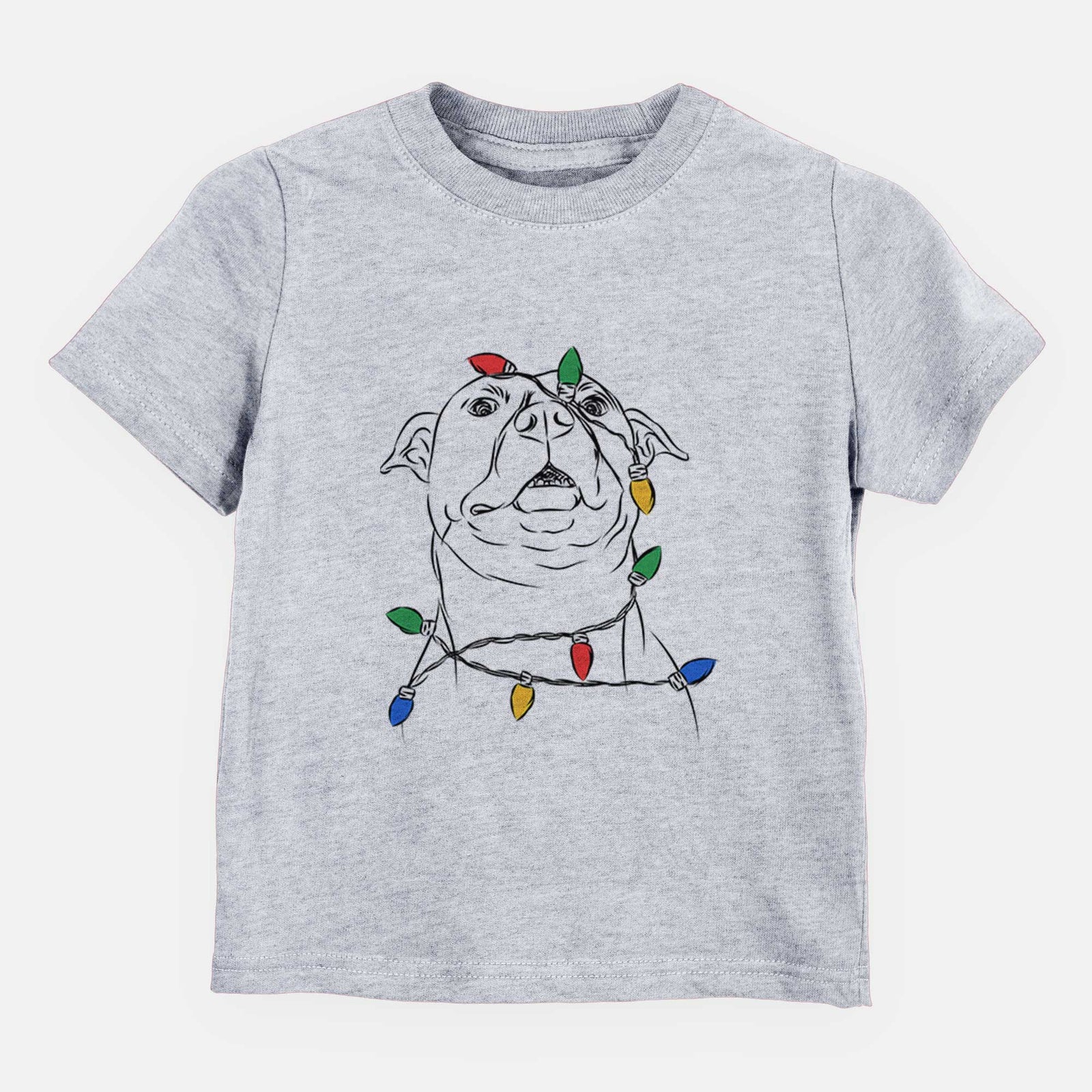Christmas Lights Zada the Pitbull - Kids/Youth/Toddler Shirt