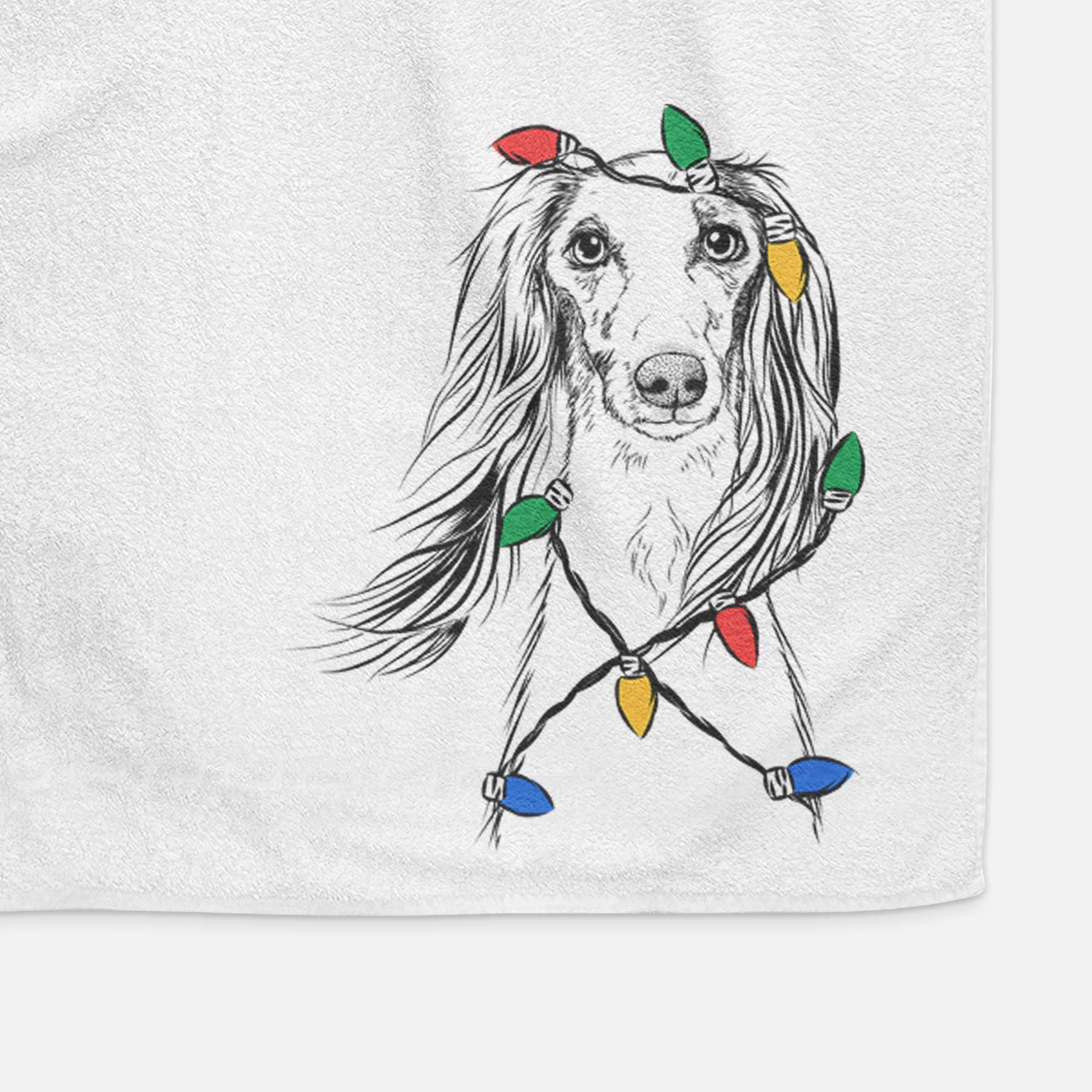 Zahra the Saluki Decorative Hand Towel