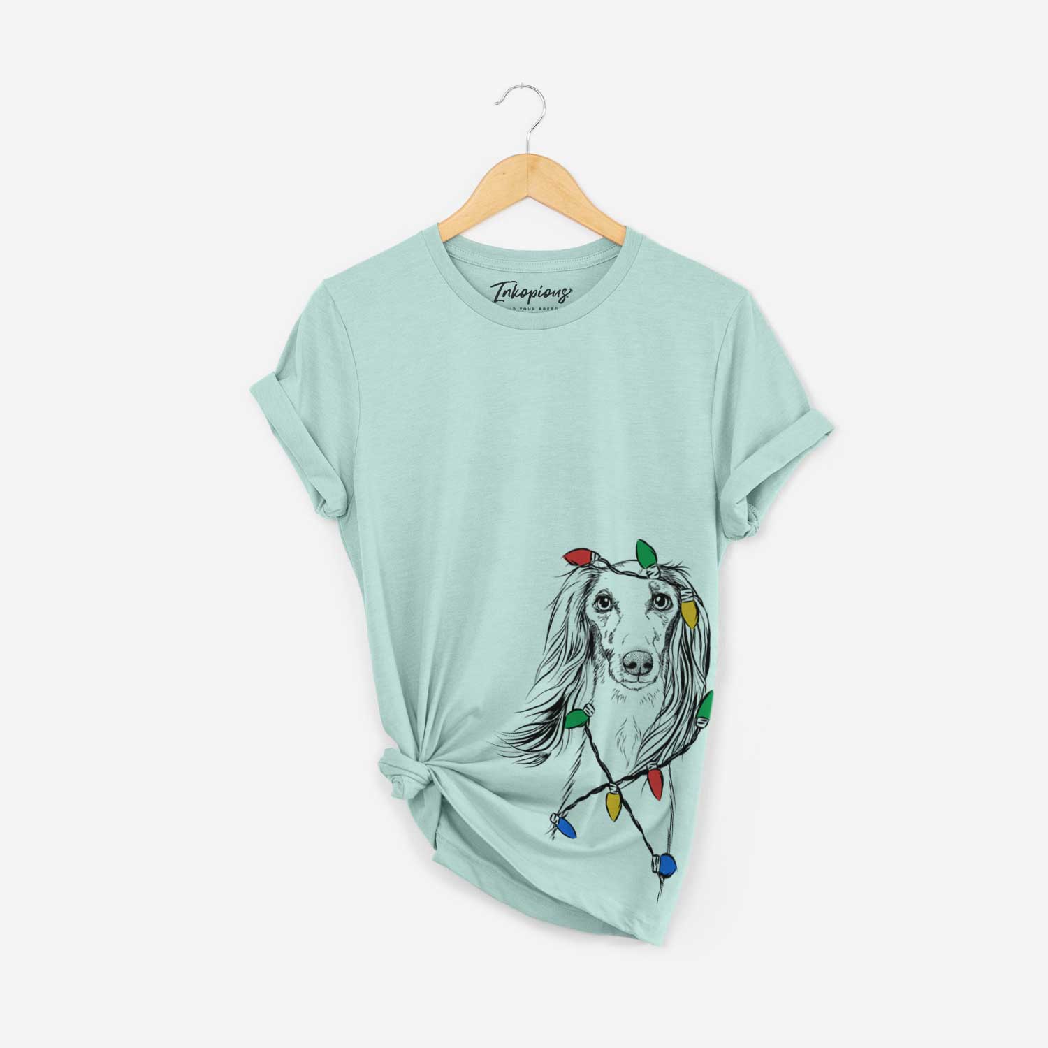 Christmas Lights Zahra the Saluki - Unisex Crewneck