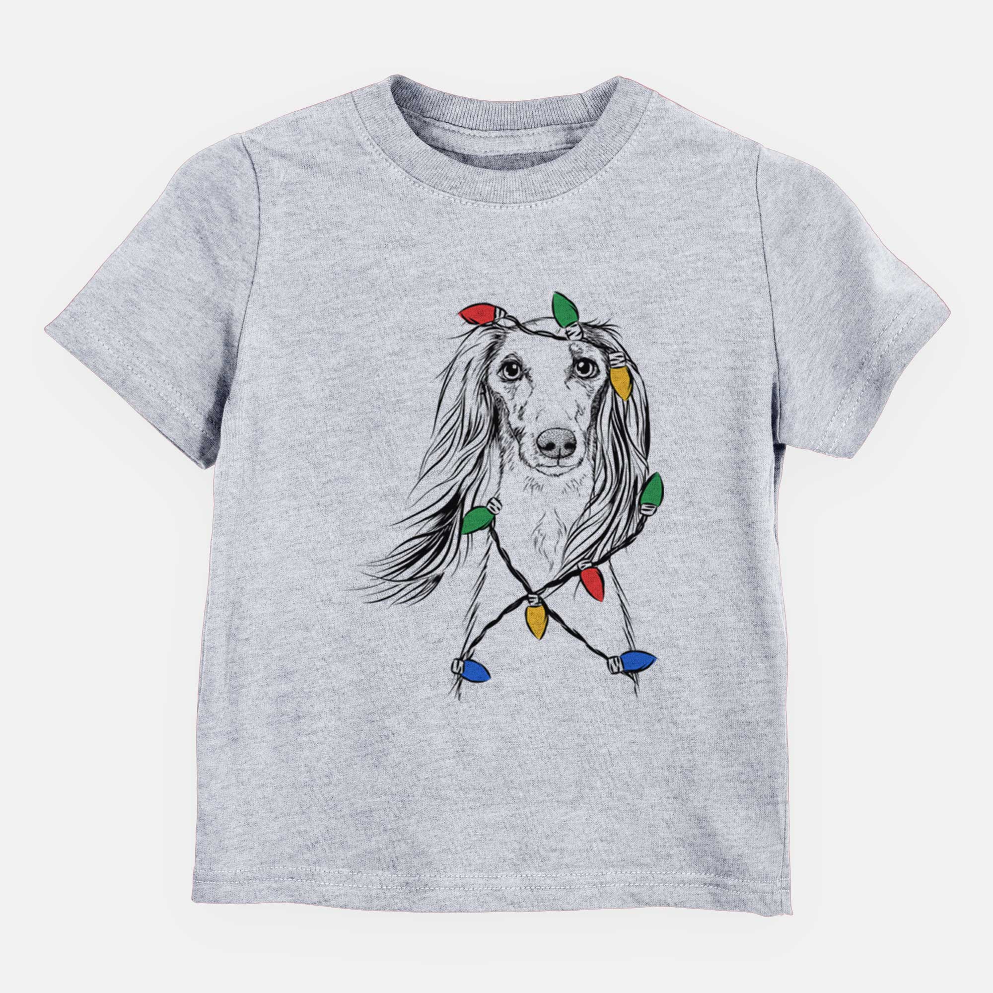 Christmas Lights Zahra the Saluki - Kids/Youth/Toddler Shirt