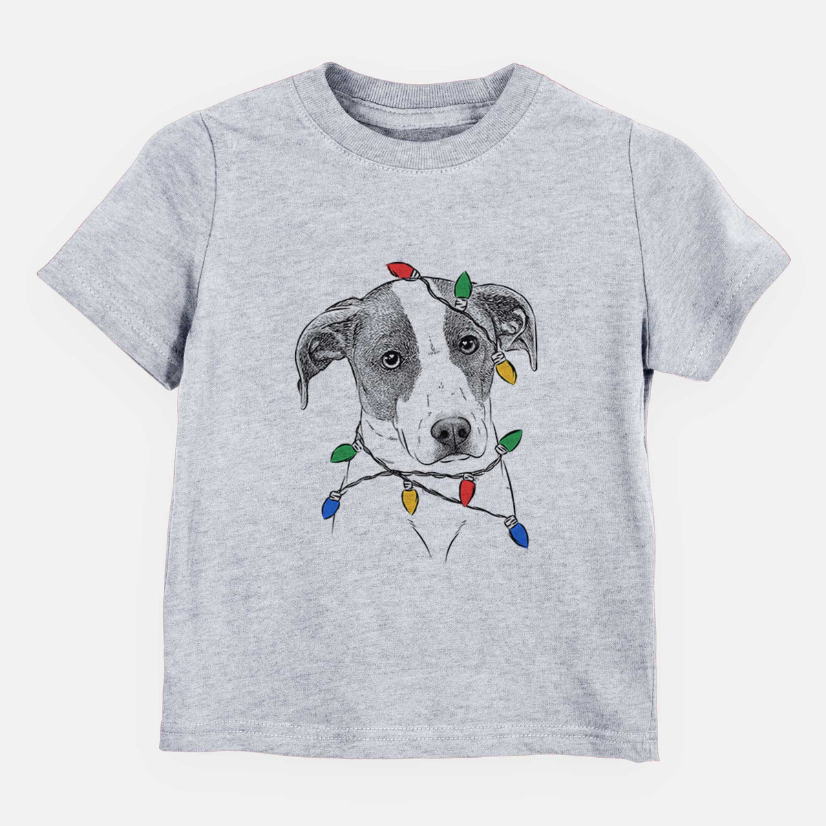 Christmas Lights Zephyr the Pointer Mix - Kids/Youth/Toddler Shirt