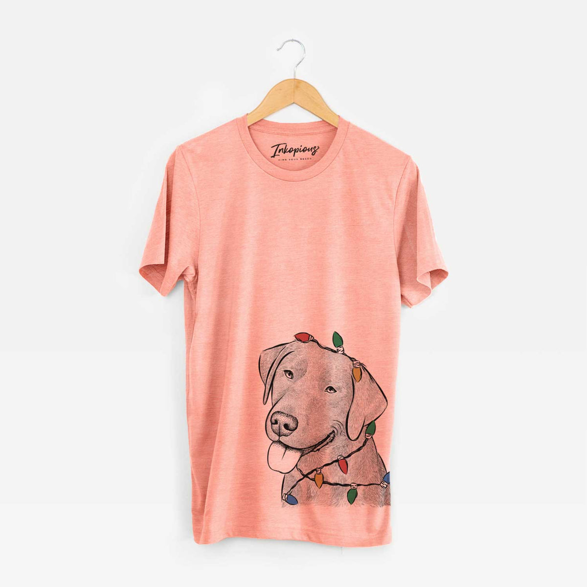 Christmas Lights Zeppelin the Black Labrador - Unisex Crewneck