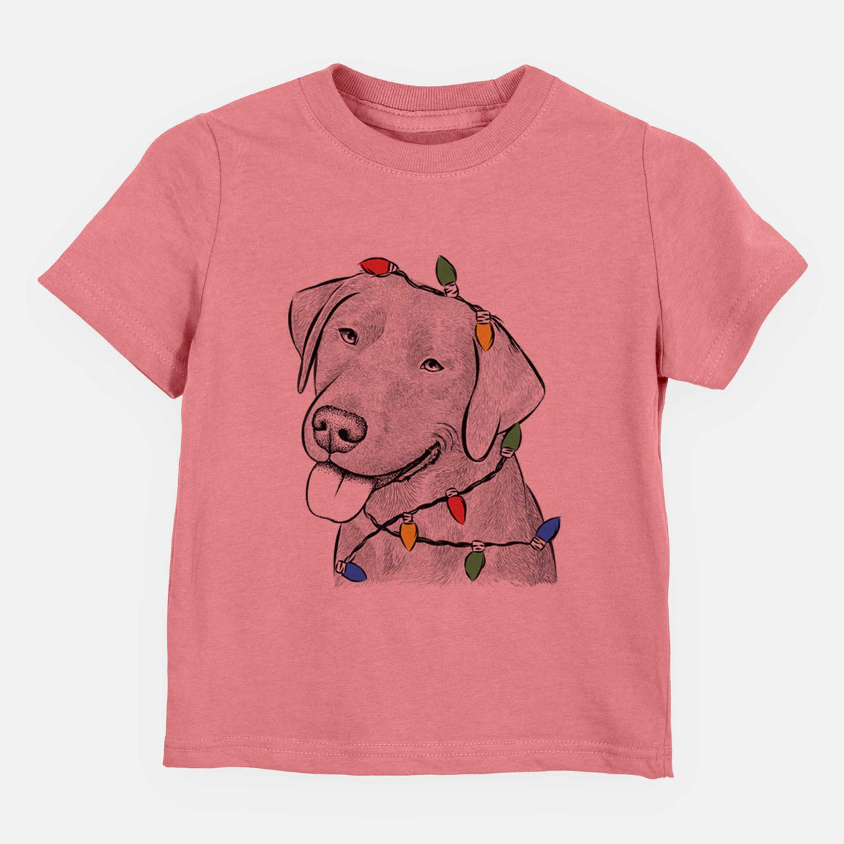 Christmas Lights Zeppelin the Black Labrador - Kids/Youth/Toddler Shirt
