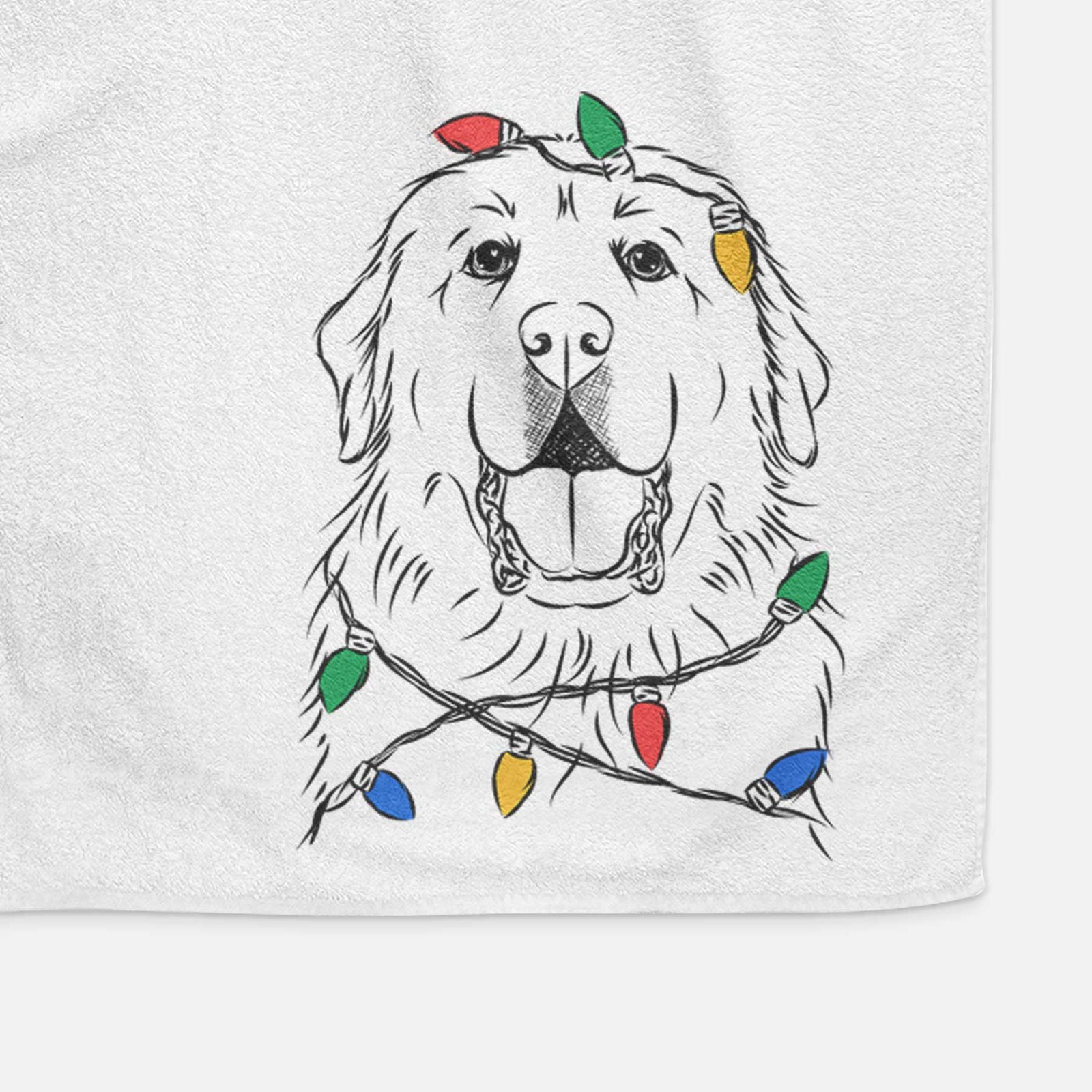 Zeus the Great Pyrenees Decorative Hand Towel