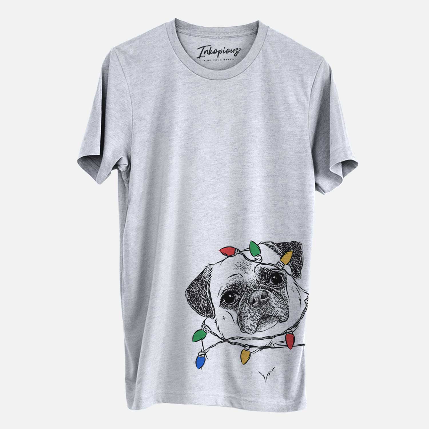 Christmas Lights Zoey the Pug - Unisex Crewneck