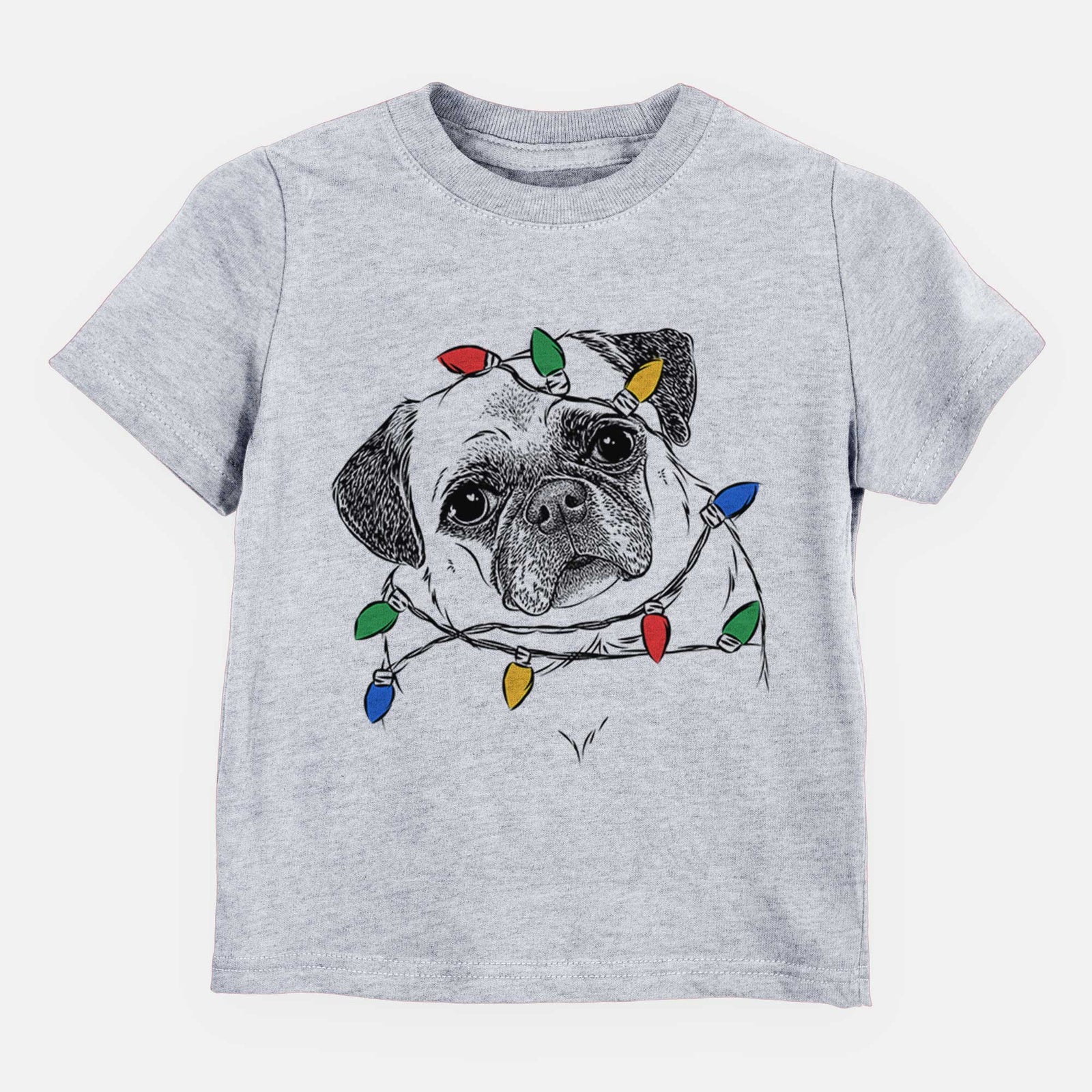 Christmas Lights Zoey the Pug - Kids/Youth/Toddler Shirt