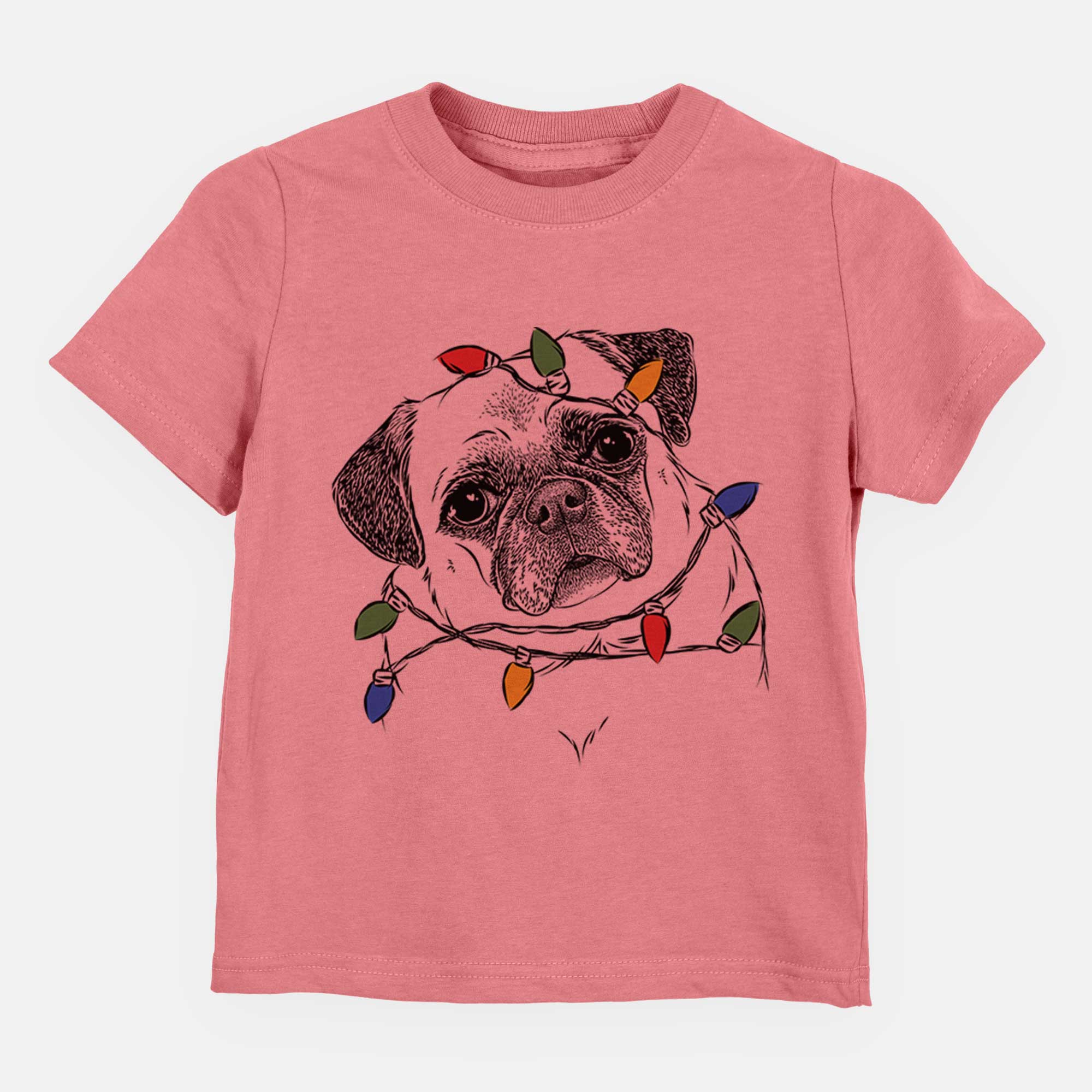 Christmas Lights Zoey the Pug - Kids/Youth/Toddler Shirt