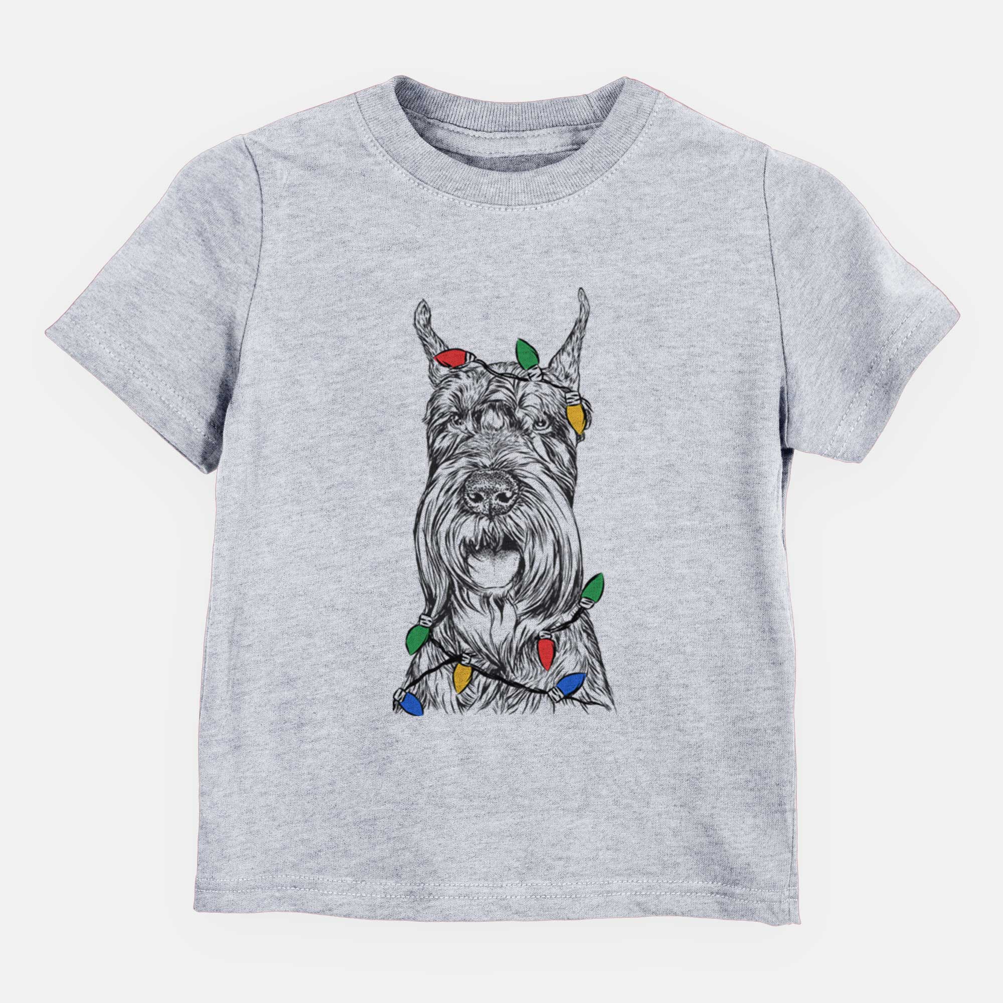 Christmas Lights Zuri the Giant Schnauzer - Kids/Youth/Toddler Shirt