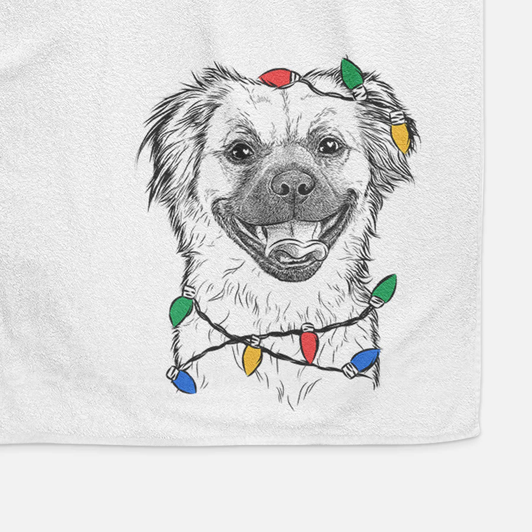 Zuri the Spaniel Mix Decorative Hand Towel