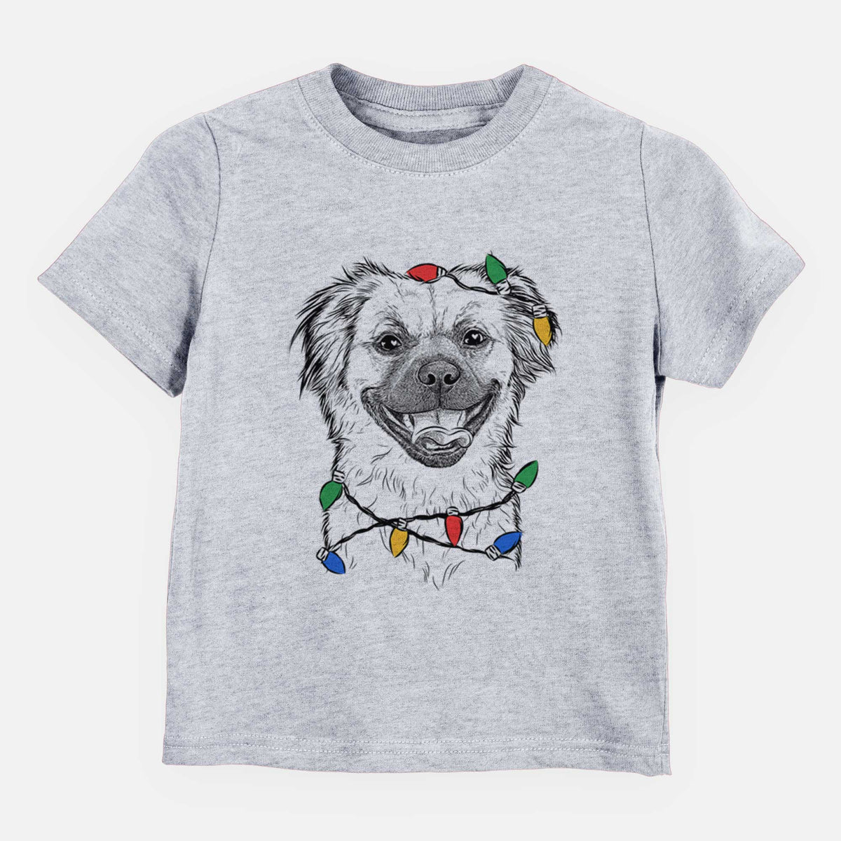 Christmas Lights Zuri the Spaniel Mix - Kids/Youth/Toddler Shirt