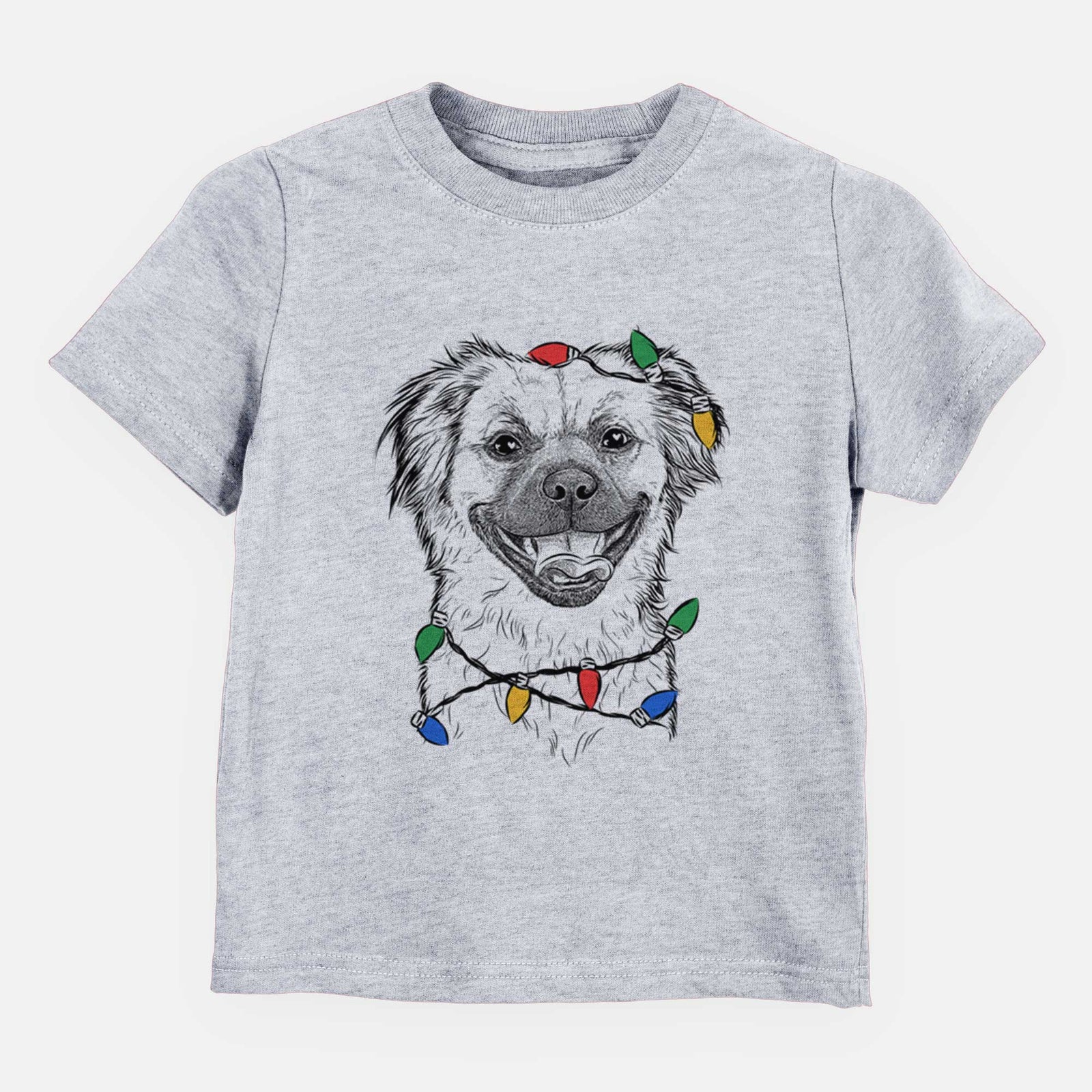 Christmas Lights Zuri the Spaniel Mix - Kids/Youth/Toddler Shirt