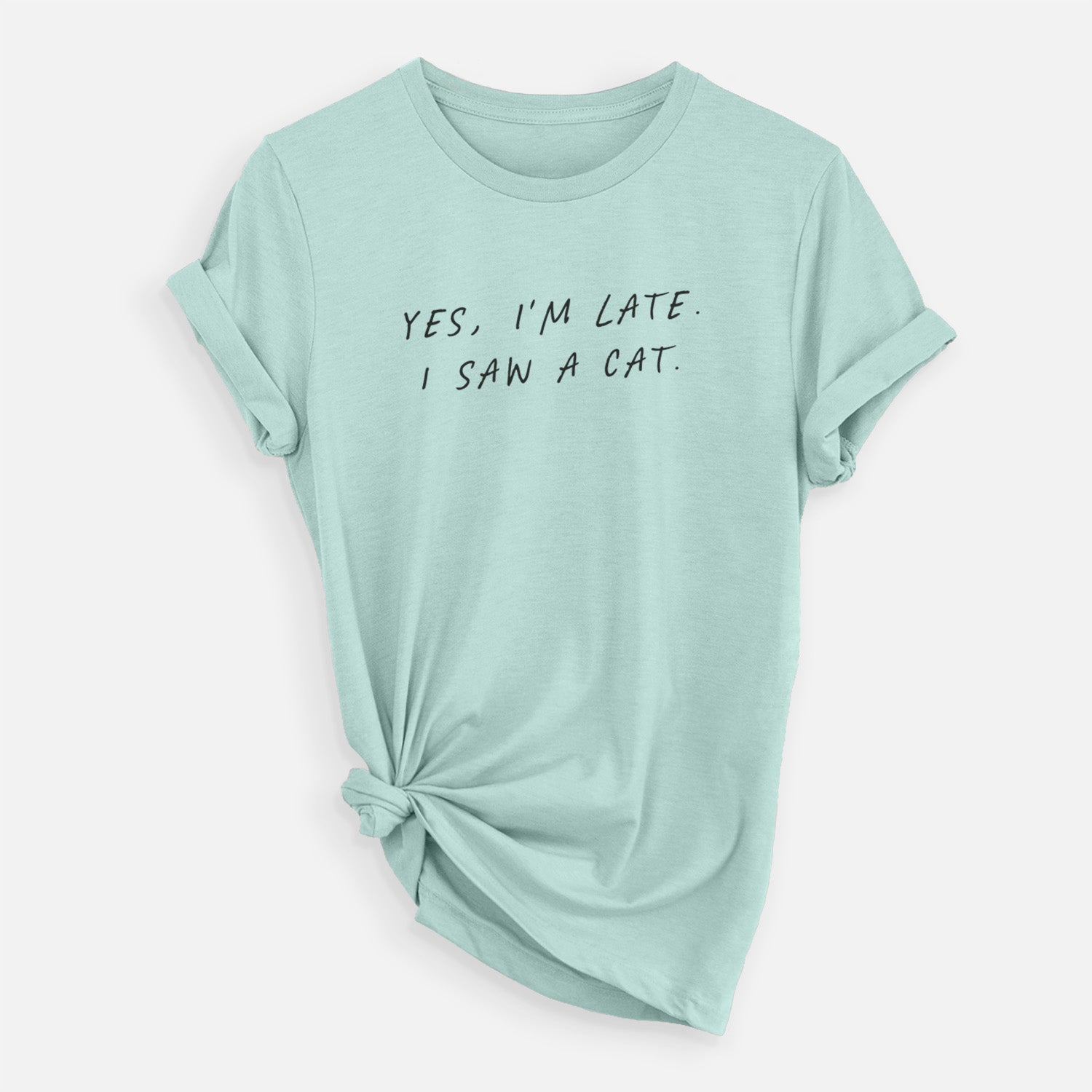 Yes, I'm Late. I Saw a Cat - Unisex Crewneck