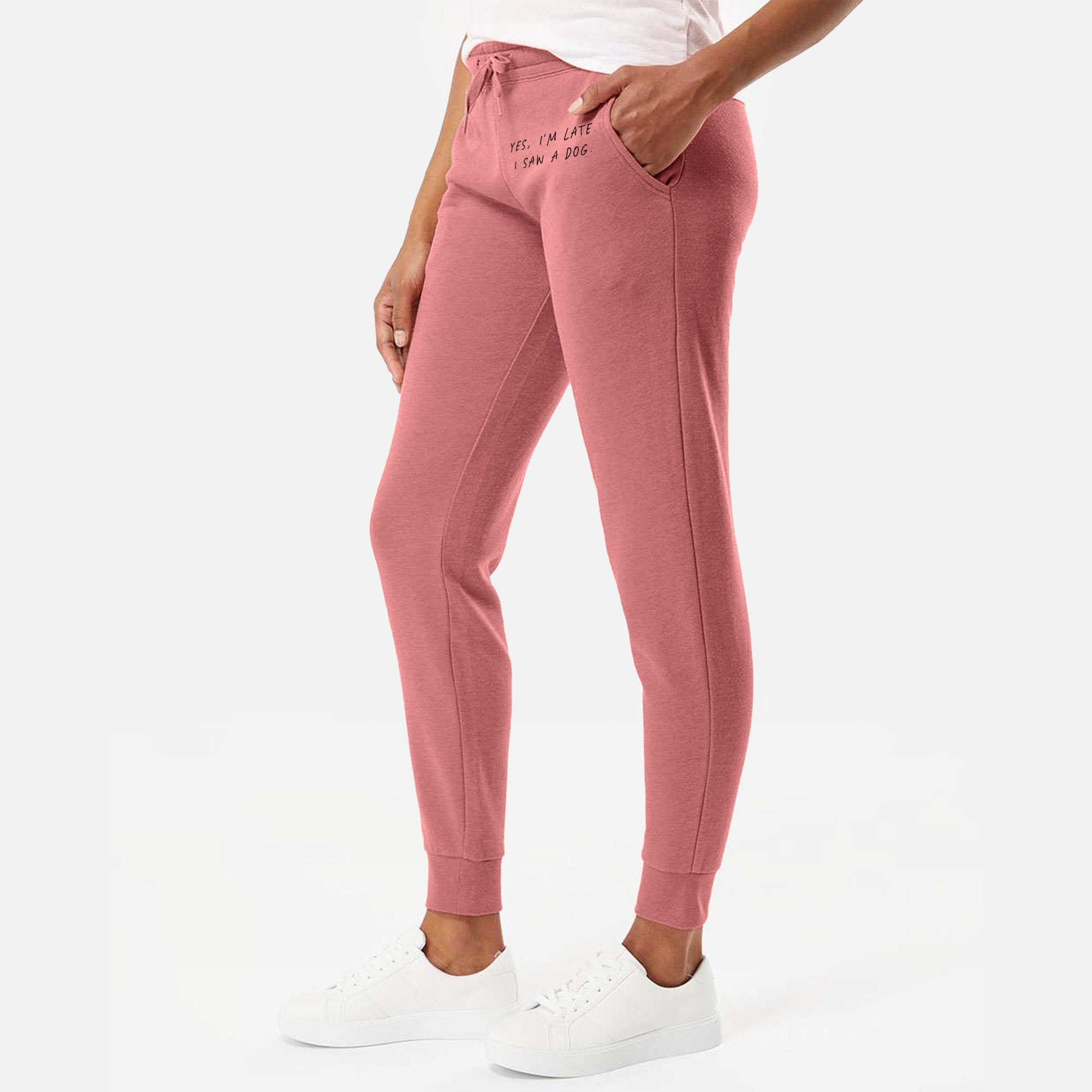 Yes, I'm Late. I Saw a Dog - Women's Cali Wave Joggers