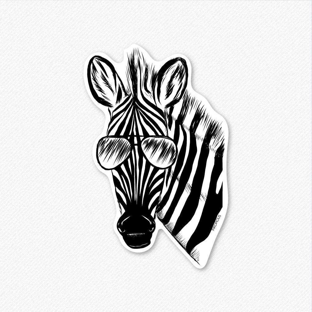 Zed the Zebra - Decal Sticker
