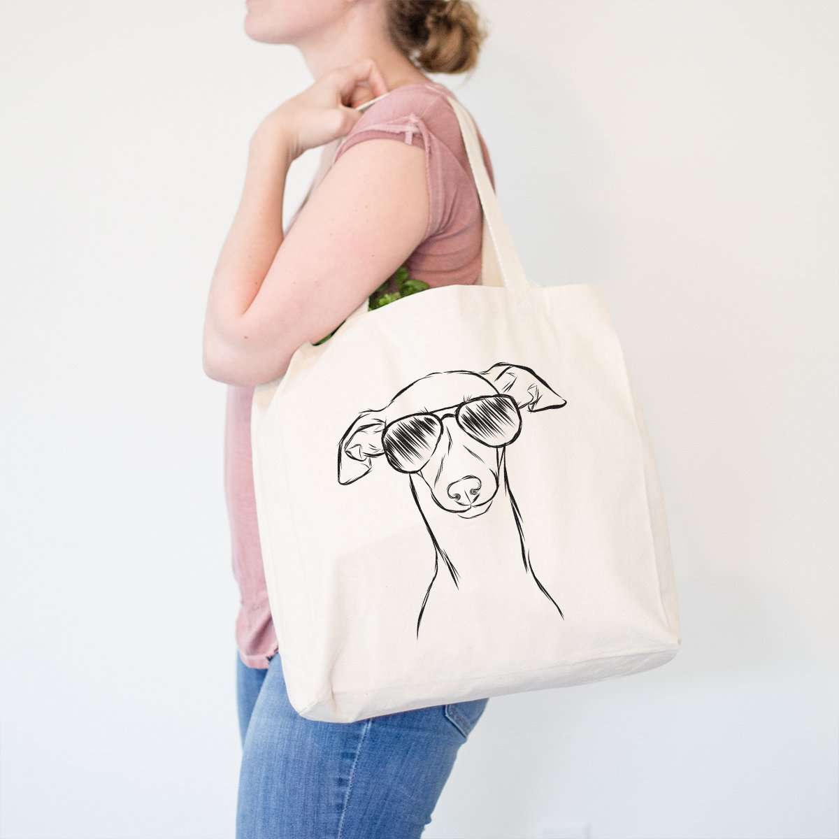 Ziggie the Italian Greyhound / Whippet - Tote Bag