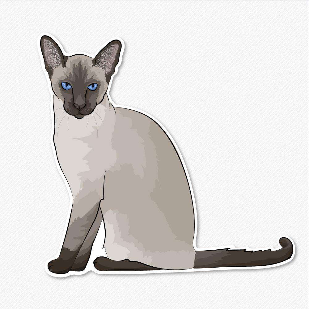 Koko - Siamese Cat - Decal Sticker