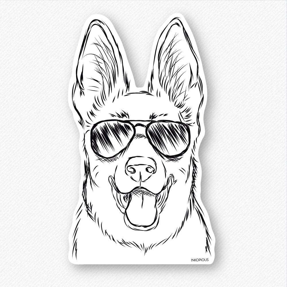 Brutus - German Shepherd - Decal Sticker