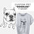 Custom Doodled Pet Portrait | T-Shirt