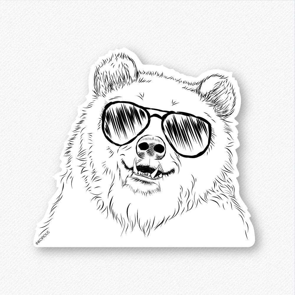 Grizz the Bear- Decal Sticker