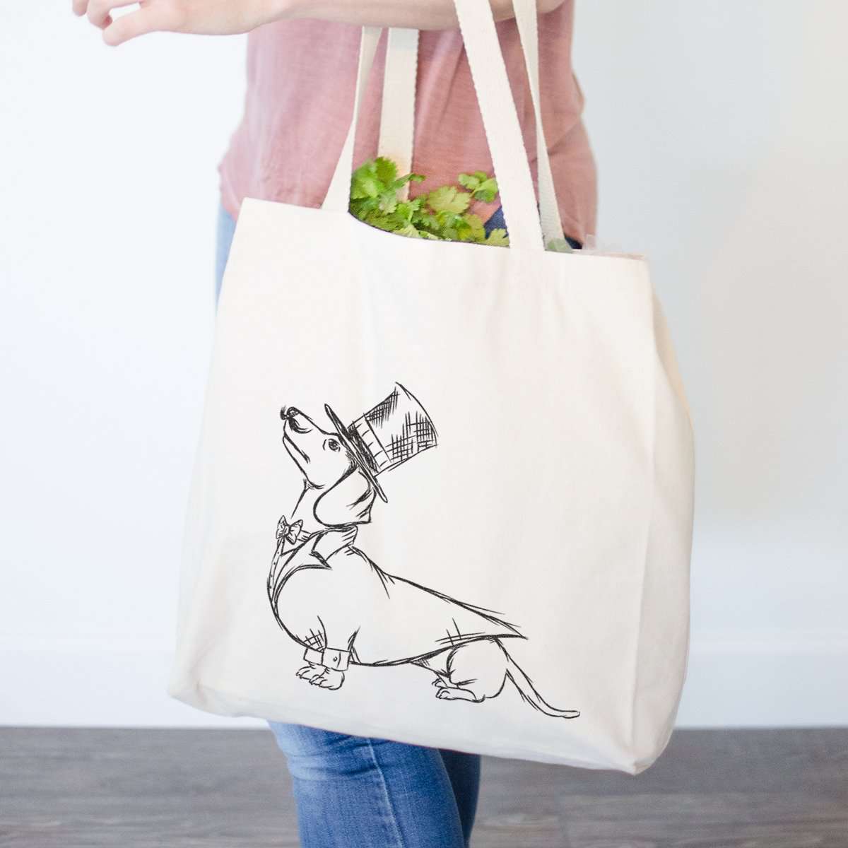 George - Dapper Dachshund - Tote Bag